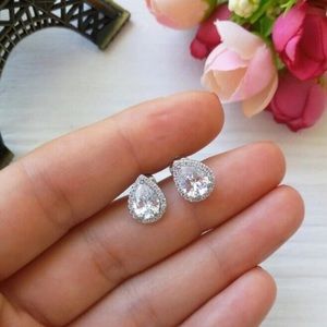NEW Hypoallergenic CZ Diamond Earrings